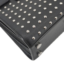 Load image into Gallery viewer, YVES SAINT LAURENT Studded Sac De jour Leather Shoulder Bag Black