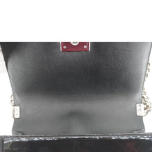Load image into Gallery viewer, CHANEL Boy Flap Medium Plexiglass Patent Leather Crossbody Bag Black