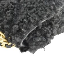Load image into Gallery viewer, CHANEL Shearling 19 Flap Medium Sheepskin Shoulder Bag Black