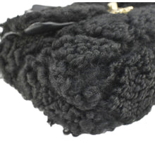 Load image into Gallery viewer, CHANEL Shearling 19 Flap Medium Sheepskin Shoulder Bag Black