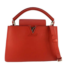 Load image into Gallery viewer, LOUIS VUITTON Capucines MM Taurillon Leather Satchel Bag Red