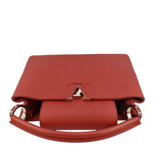 Load image into Gallery viewer, LOUIS VUITTON Capucines MM Taurillon Leather Satchel Bag Red