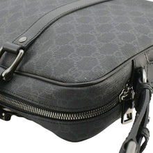 Load image into Gallery viewer, GUCCI Business 2 Way GG Supreme Monogram Briefcase Black 368557