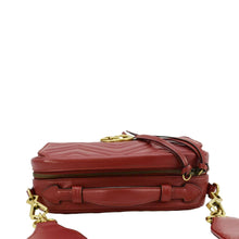 Load image into Gallery viewer, GUCCI Marmont Small Matelasse Leather Shoulder Bag Red 498100