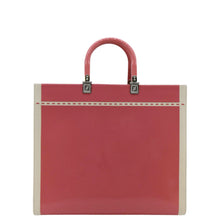 Load image into Gallery viewer, FENDI Sunshine Medium Leather Crossbody Tote Bag Light Pink
