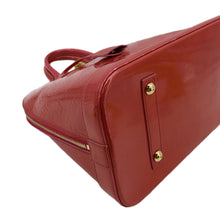 Load image into Gallery viewer, LOUIS VUITTON Alma GM Monogram Vernis Satchel Bag Red
