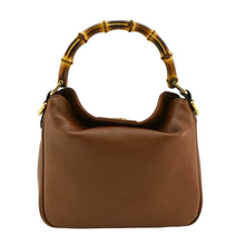 Load image into Gallery viewer, GUCCI Diana Small Leather Top Handle Tote Bag Chocolate Brown 746251