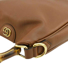 Load image into Gallery viewer, GUCCI Diana Small Leather Top Handle Tote Bag Chocolate Brown 746251