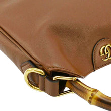 Load image into Gallery viewer, GUCCI Diana Small Leather Top Handle Tote Bag Chocolate Brown 746251