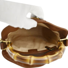 Load image into Gallery viewer, GUCCI Diana Small Leather Top Handle Tote Bag Chocolate Brown 746251