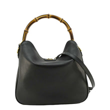 Load image into Gallery viewer, GUCCI Diana Medium Leather Top Handle Shoulder Bag Black 746124