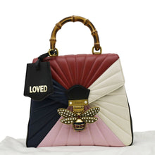 Load image into Gallery viewer, GUCCI Queen Margaret Quilted Leather Backpack Bag front sideGUCCI Queen Margaret  Backpack Multicolor front