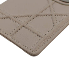 Load image into Gallery viewer, CHRISTIAN DIOR Diorama Cannage Leather Card Holder Light Beige