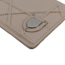 Load image into Gallery viewer, CHRISTIAN DIOR Diorama Cannage Leather Card Holder Light Beige