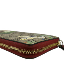 Load image into Gallery viewer, GUCCI Tian Print GG Canvas Zip Around Wallet Beige 424893