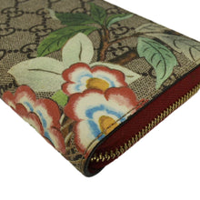 Load image into Gallery viewer, GUCCI Tian Print GG Canvas Zip Around Wallet Beige 424893