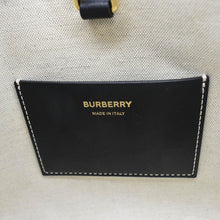 Load image into Gallery viewer, BURBERRY Freya Mini Raffia Tote Shoulder Bag Black