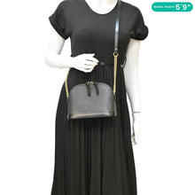 Load image into Gallery viewer, LOUIS VUITTON Alma BB Epi Leather Satchel Bag Black