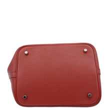 Load image into Gallery viewer, HERMES Picotin Lock 22 Taurillon Clemence Leather Hobo Bag Red