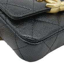 Load image into Gallery viewer, CHANEL Sweetheart CC Chain Quilted Caviar Leather Belt Bag Black