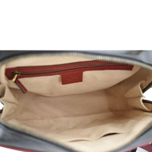 Load image into Gallery viewer, GUCCI GG Marmont Diagonal Leather Bamboo Top Handle Crossbody Bag Black 602270