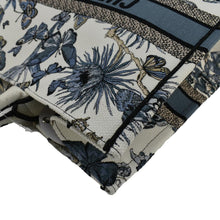 Load image into Gallery viewer, CHRISTIAN DIOR Book Butterfly Embroidered Canvas Tote Bag White