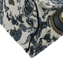 Load image into Gallery viewer, CHRISTIAN DIOR Book Butterfly Embroidered Canvas Tote Bag White