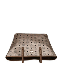 Load image into Gallery viewer, MCM Reversible Liz Medium Metallic Visetos Canvas Shopper Tote Bag Rose Gold