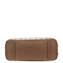 Load image into Gallery viewer, MCM Reversible Liz Medium Metallic Visetos Canvas Shopper Tote Bag Rose Gold