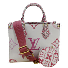 Load image into Gallery viewer, LOUIS VUITTON Onthego PM By The Pool Giant Monogram Canvas Tote Bag Pink