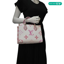 Load image into Gallery viewer, LOUIS VUITTON Onthego PM By The Pool Giant Monogram Canvas Tote Bag Pink