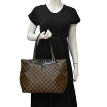 Load image into Gallery viewer, LOUIS VUITTON Westminster GM Damier Ebene Tote Shoulder Bag Brown