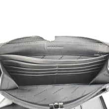 Load image into Gallery viewer, BURBERRY Check Canvas Zip Around Wallet Grey
