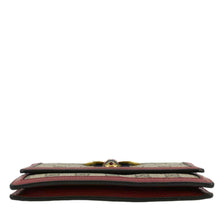Load image into Gallery viewer, GUCCI Web Queen Margaret Mini GG Supreme Canvas Chain Wallet Beige 476079
