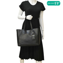 Load image into Gallery viewer, PRADA City Large Calf Leather Shopping Tote Shoulder Bag Black