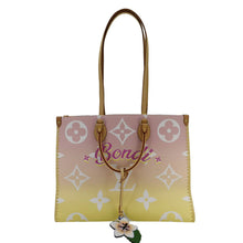 Load image into Gallery viewer, LOUIS VUITTON Onthego GM By The Pool Raffia Canvas Tote Bag Multicolor