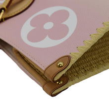 Load image into Gallery viewer, LOUIS VUITTON Onthego GM By The Pool Raffia Canvas Tote Bag Multicolor