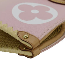 Load image into Gallery viewer, LOUIS VUITTON Onthego GM By The Pool Raffia Canvas Tote Bag Multicolor