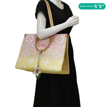 Load image into Gallery viewer, LOUIS VUITTON Onthego GM By The Pool Raffia Canvas Tote Bag Multicolor