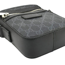 Load image into Gallery viewer, GUCCI GG Supreme Canvas Web Messenger Bag Black 598103