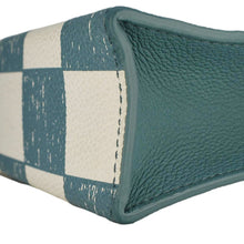 Load image into Gallery viewer, LOUIS VUITTON Sac Plat XS Damier Checkerboard Leather Crossbody Bag Turquoise