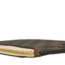 Load image into Gallery viewer, LOUIS VUITTON Neverfull Pochette Damier Ebene Wristlet Pouch Rose Ballerine