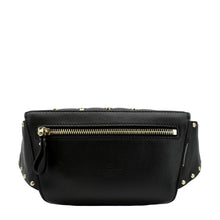Load image into Gallery viewer, VALENTINO VLTN Rockstud Spike Quilted Leather Bum Bag Black back look
