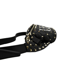Load image into Gallery viewer, VALENTINO VLTN Rockstud Spike Quilted Leather Bum Bag Black