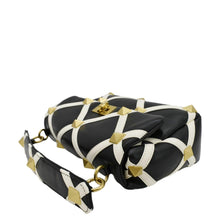 Load image into Gallery viewer, VALENTINO Garavani Roman Stud Leather Crossbody Bag Black