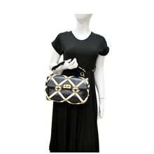 Load image into Gallery viewer, VALENTINO Garavani Roman Stud Leather Crossbody Bag Black