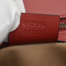 Load image into Gallery viewer, GUCCI Python Osiride Small Leather Top Handle Shoulder Bag Red 497996
