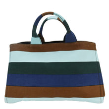 Load image into Gallery viewer, PRADA Canapa Righe Canvas Satchel Bag Multicolor