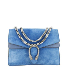 Load image into Gallery viewer, GUCCI Dionysus Medium Suede Leather Shoulder Bag Blue 403348
