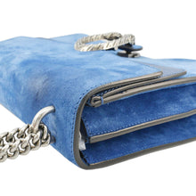 Load image into Gallery viewer, GUCCI Dionysus Medium Suede Leather Shoulder Bag Blue 403348